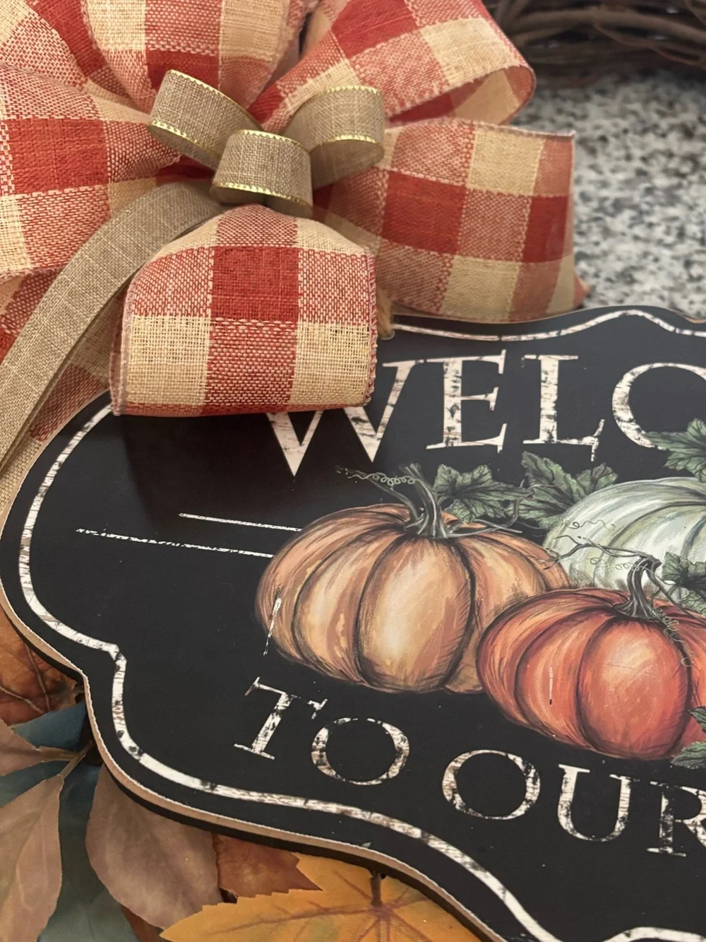 Autumn Country RusticFarmhouse Welcome Wreath Handmade w/Sign Custom Final Sale